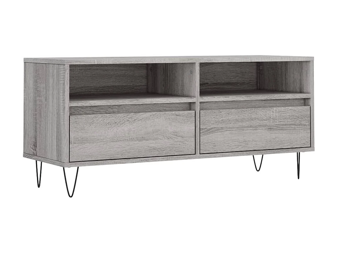 Meuble TV sonoma BEis 100x34,5x44,5 cm bois d'ingénierie BE58316