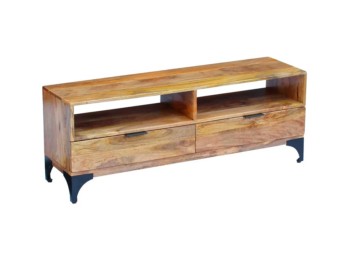 Tv-meubel 120x35x45 cm mangohout NL598058