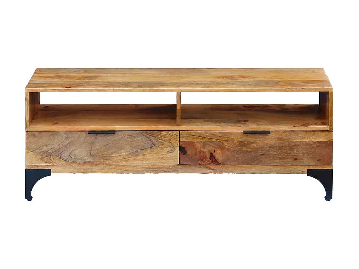 Meuble TV Bois de manguier 120 x 35 x 45 cm LWW69151