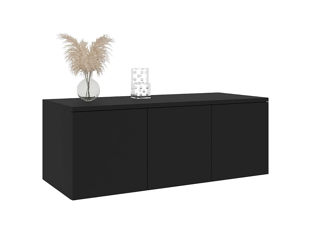 TV-Schrank,TV-Möbel Schwarz 80x34x30 cm Holzwerkstoff -gkd784572