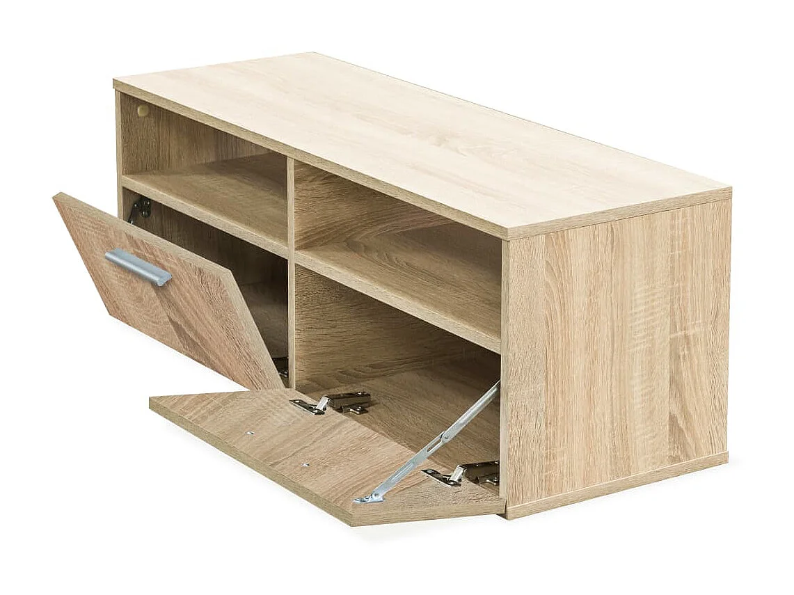 Mueble de TV 2 piezas madera de ingeniería roble 95x35x36 cm ES57334