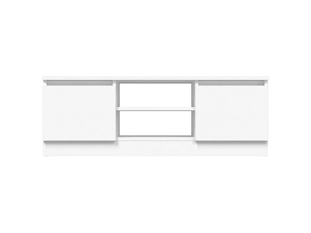 Meuble TV avec porte Blanc 102x30x36 cm BE72663