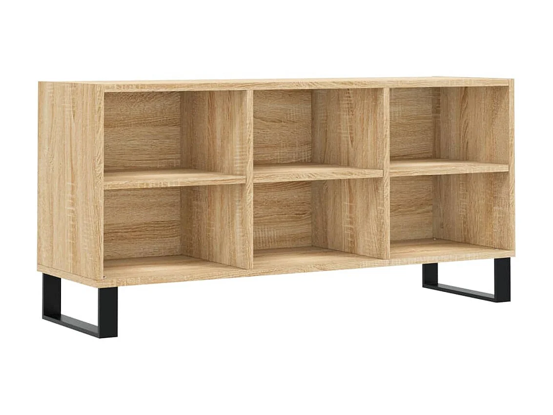 Meuble TV chêne sonoma 103,5x30x50 cm bois d'ingénierie BE24101