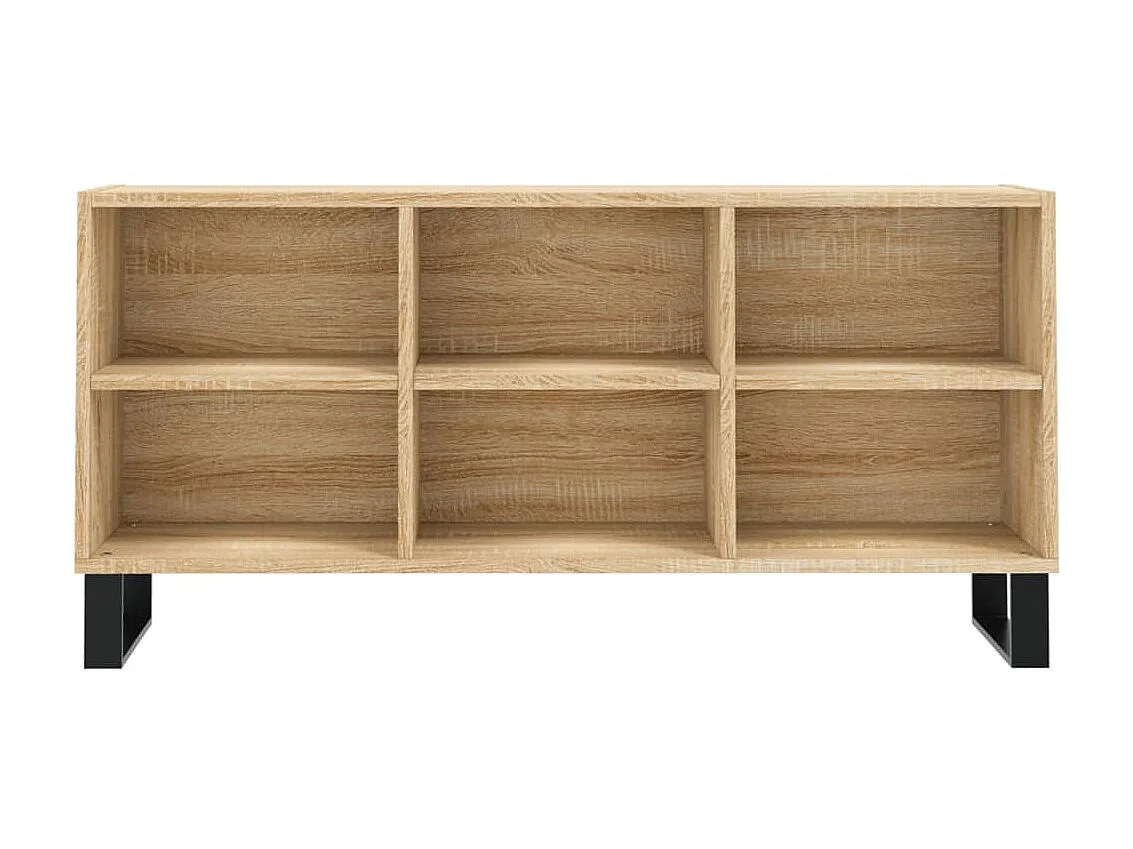 Meuble TV chêne sonoma 103,5x30x50 cm bois d'ingénierie BE24101
