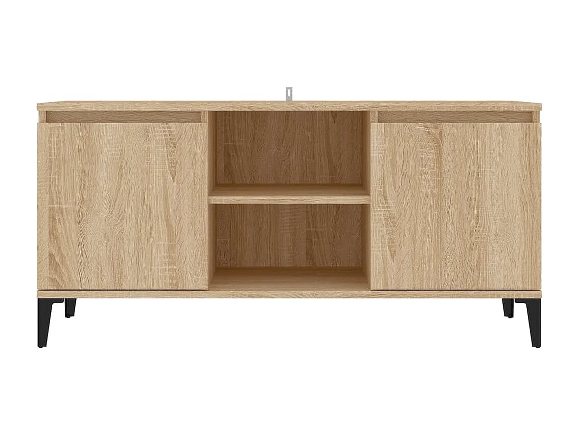TV-Schrank,TV-Möbel mit Metallbeinen Sonoma-Eiche 103,5x35x50 cm -gkd131077