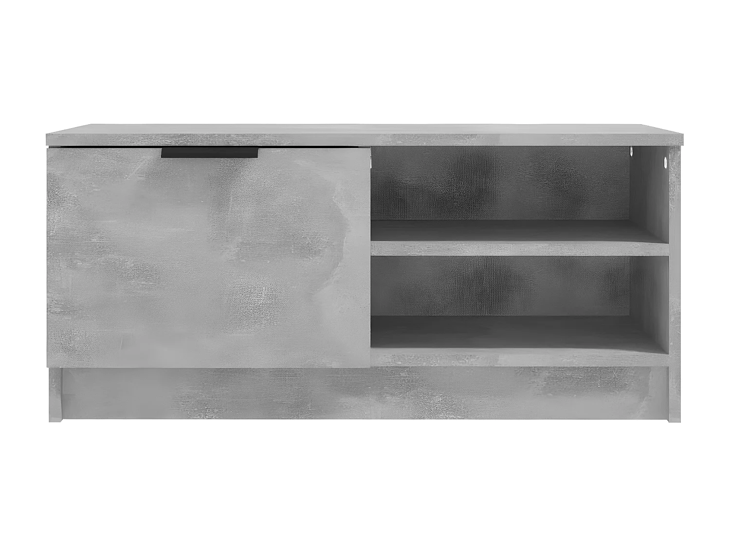 Meuble TV BEis béton 80x35x36,5 cm Bois d'ingénierie BE64241