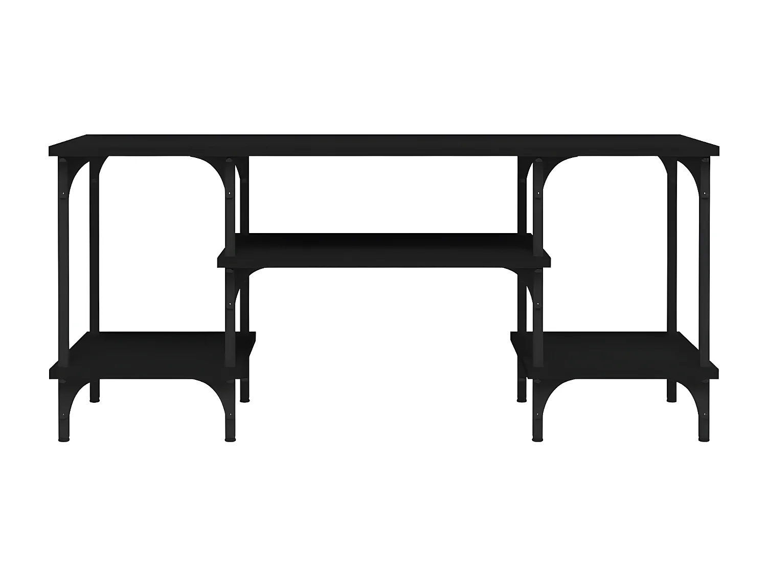 TV-Schrank,TV-Möbel Schwarz 102x35x45,5 cm Holzwerkstoff -gkd634601