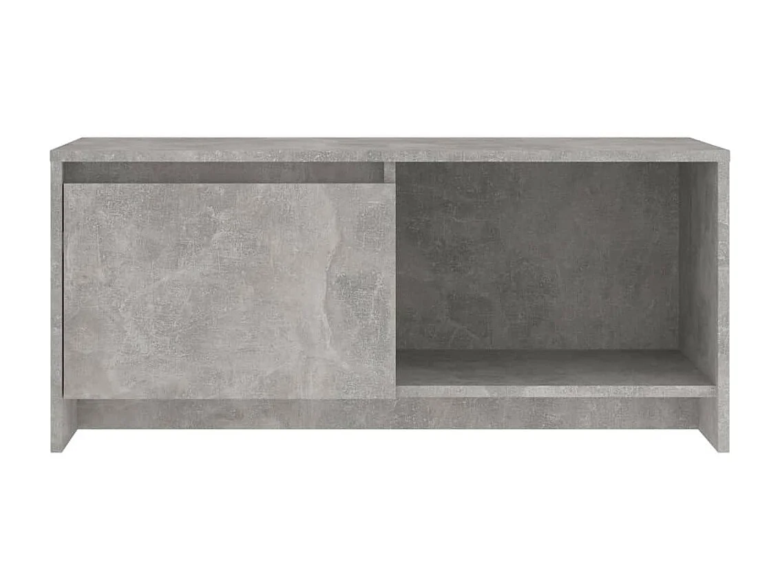 Meuble TV Gris béton 90x35x40 cm Aggloméré BE15055