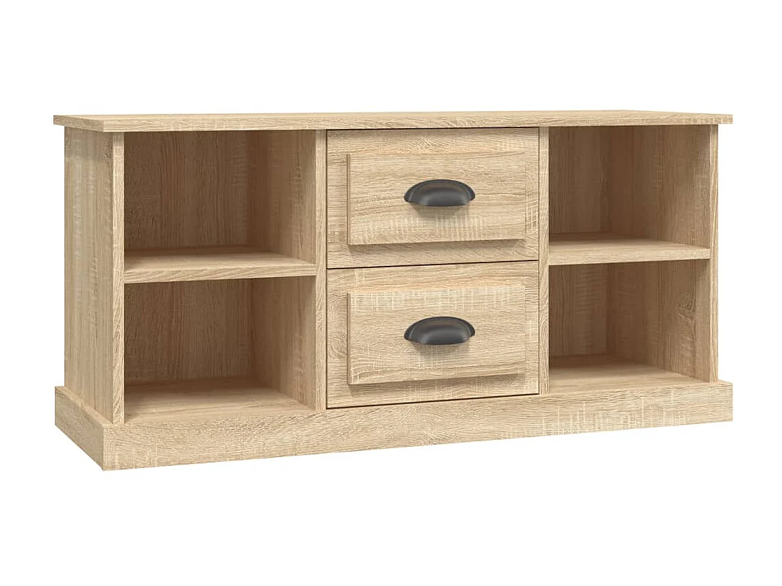 Meuble TV chêne sonoma 99,5x35,5x48 cm bois d'ingénierie BE35580