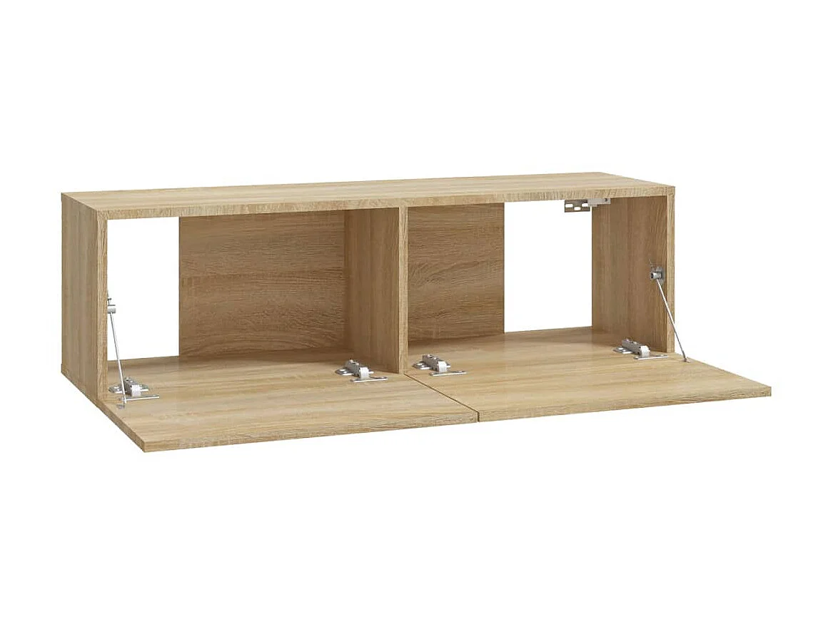 8-tlg. TV-Schrank-Set,TV-Möbel Sonoma-Eiche Holzwerkstoff -gkd191088