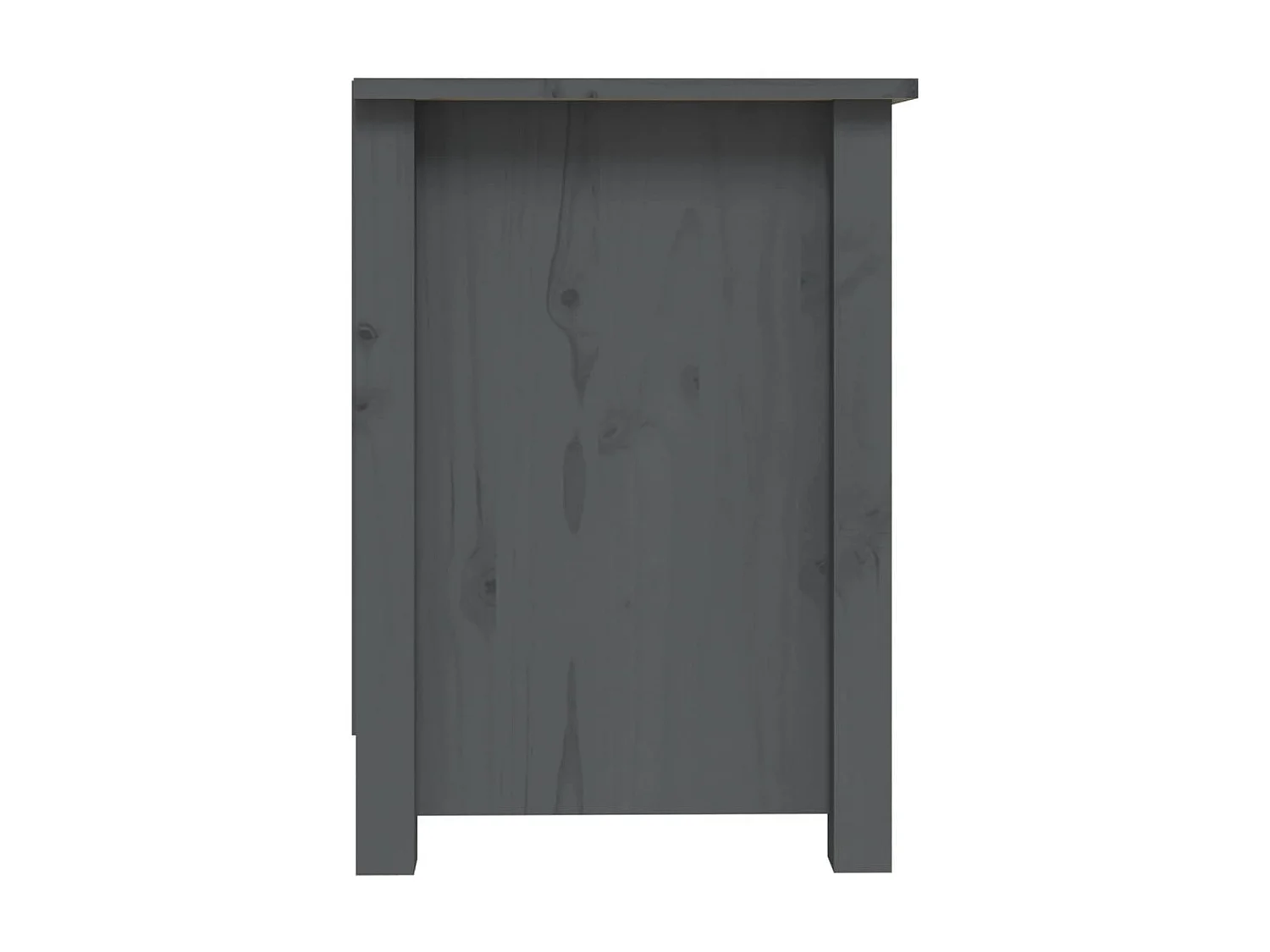 Meuble TV Gris 103x36,5x52 cm Bois de pin massif BE11770