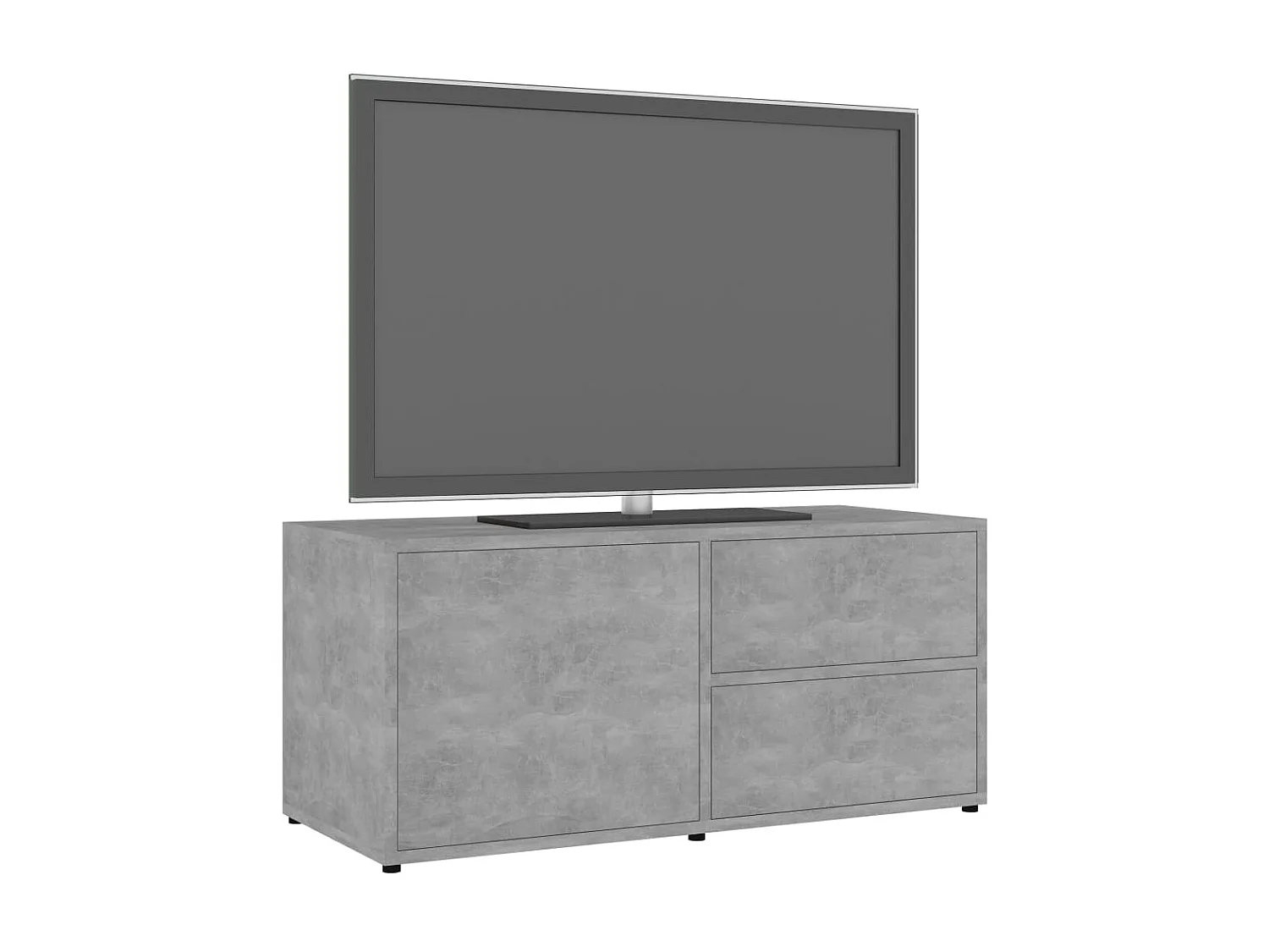 Meuble TV Gris béton 80x34x36 cm Aggloméré BE32541