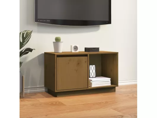 Kauf Unique TV-Schrank,TV-Möbel Honigbraun 74x35x44 cm Massivholz Kiefer -gkd875083