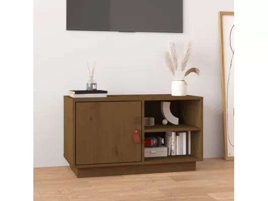 Kauf Unique TV-Schrank,TV-Möbel Honigbraun 70x34x40 cm Massivholz Kiefer -gkd696886