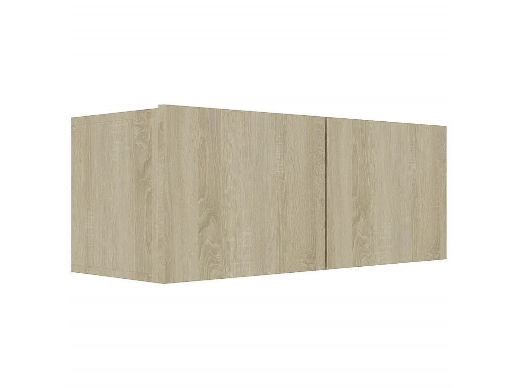 Set de muebles salón TV 4 pzas madera ingeniería roble Sonoma ES87221