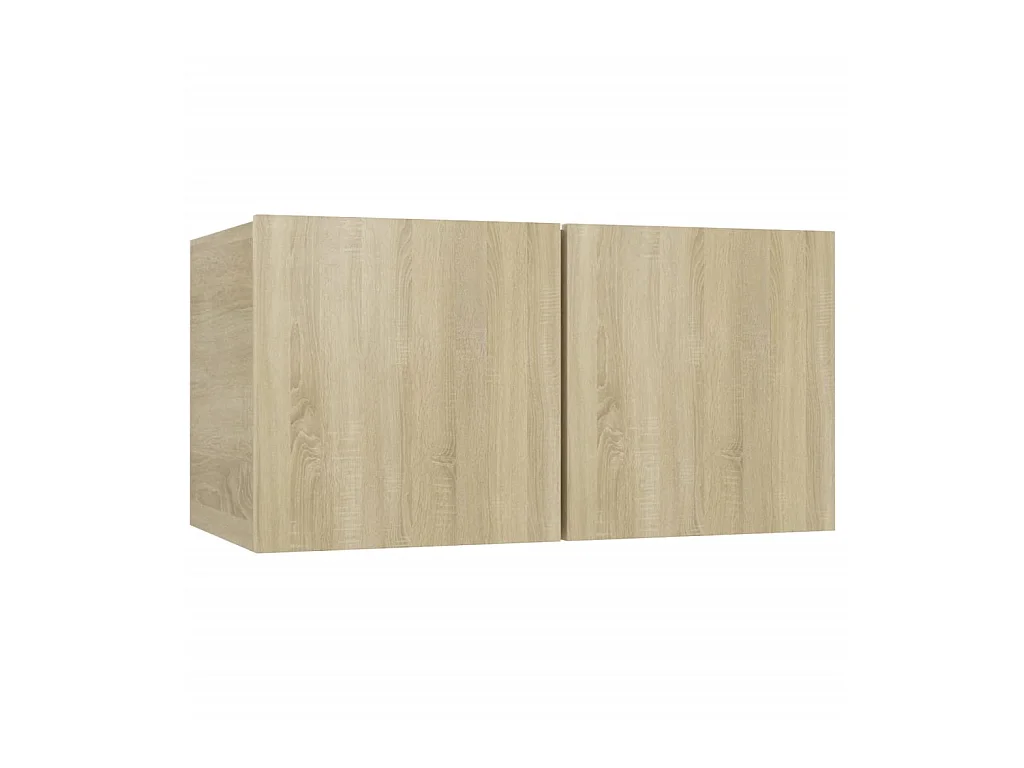 4-delige Tv-meubelset bewerkt hout sonoma eikenkleurig NL50160