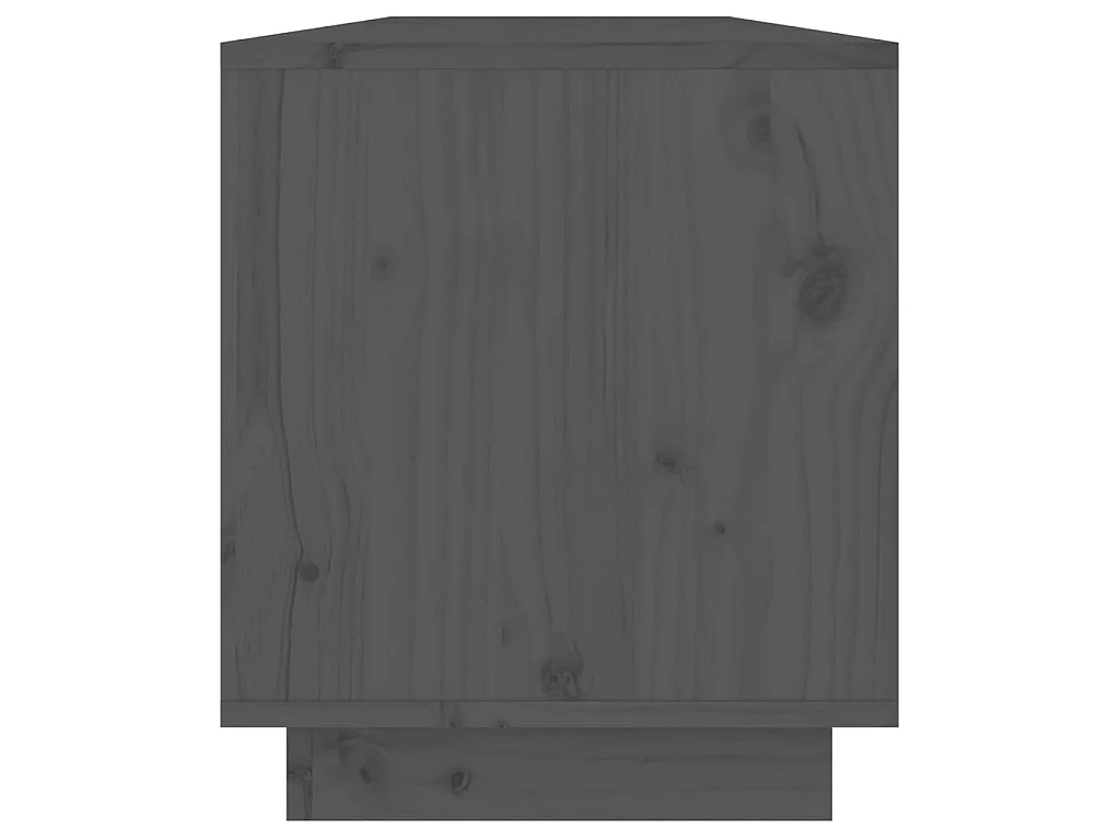 Meuble TV Gris 110,5x34x40 cm Bois de pin massif BE49414