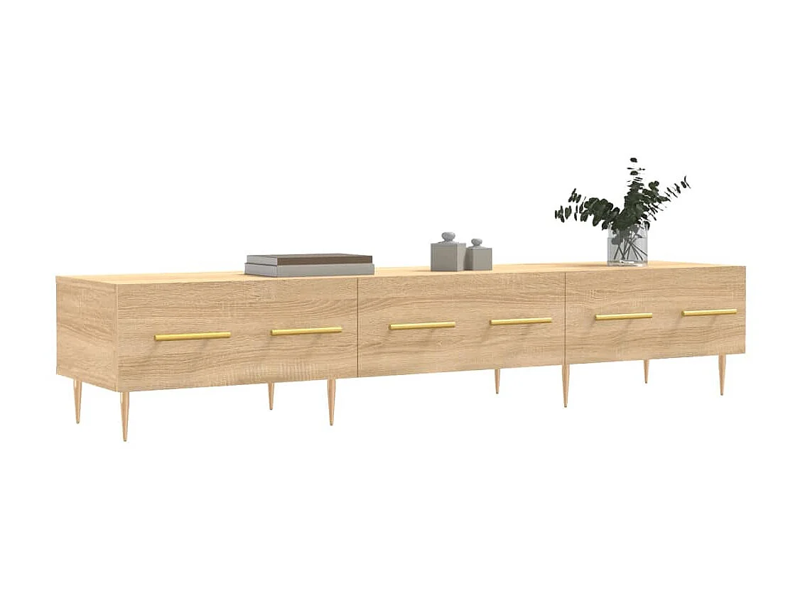 Tv-meubel | Tv-Bank | TV-kast150x36x30 cm bewerkt hout sonoma eikenkleurig