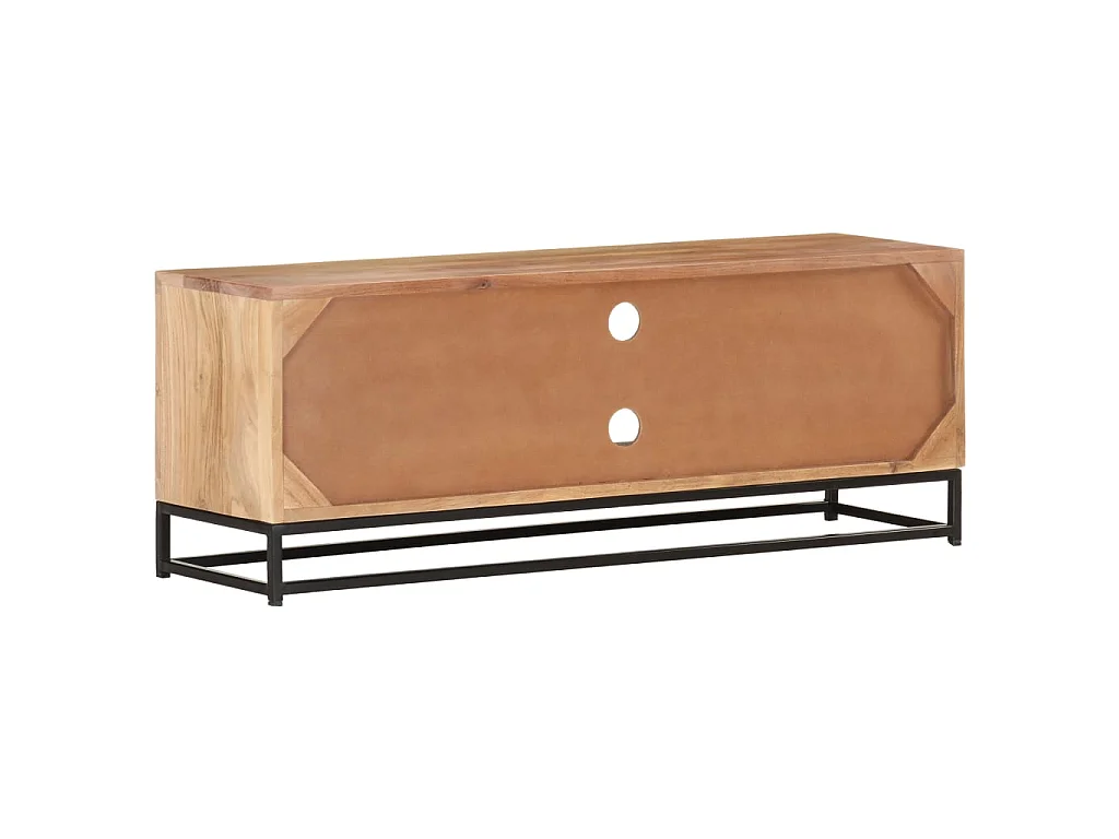 Meuble TV 110x30x40 cm Bois d'acacia massif BE95437