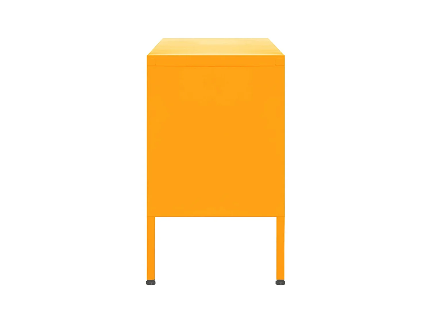 Mueble para TV de acero amarillo mostaza 105x35x50 cm ES18855