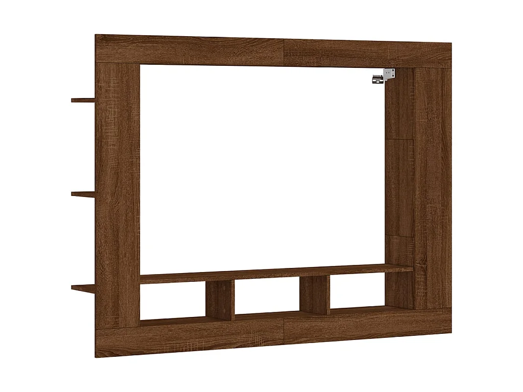 Meuble TV chêne marron 152x22x113 cm bois d'ingénierie BE22151