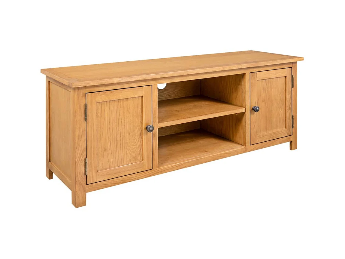 Tv-meubel 110x35x44 cm massief eikenhout NL59375