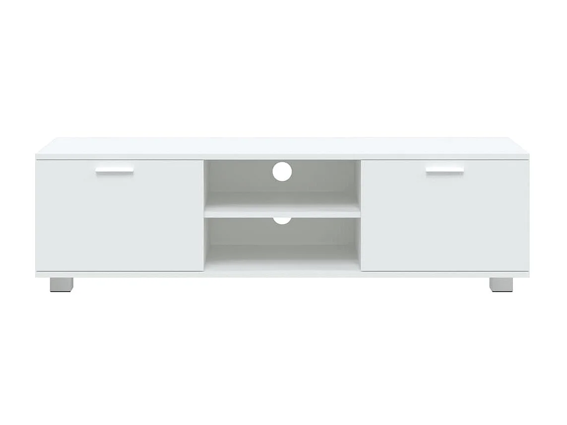 Móvel de TV 140x40,5x35 cm derivados de madeira branco PT544470