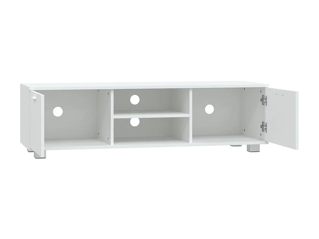 Meuble TV Blanc 140x40,5x35 cm Bois d'ingénierie GR64657