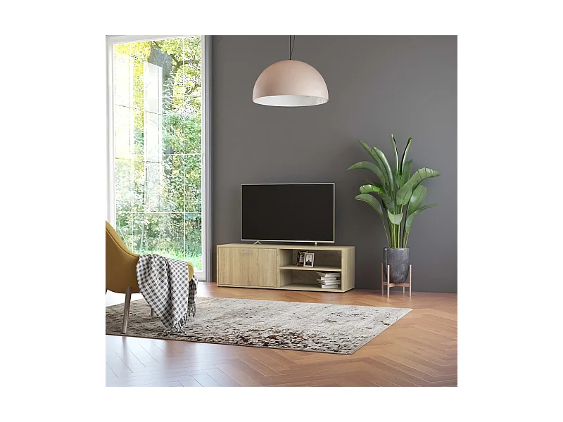TV-Schrank,TV-Möbel Sonoma-Eiche 120x34x37 cm Holzwerkstoff -gkd341608