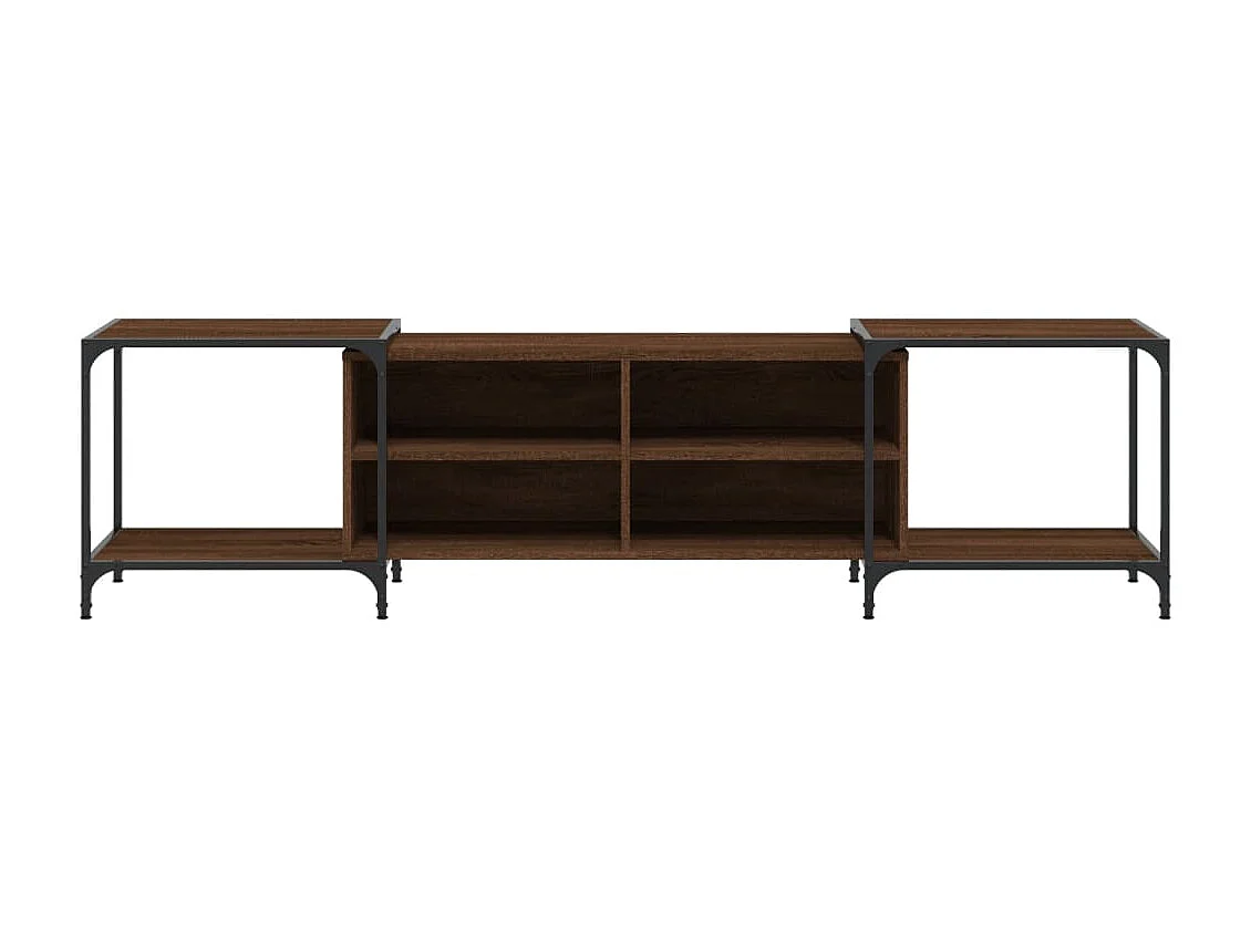 Mueble de TV madera de ingeniería marrón roble 203x37x50 cm ES88424