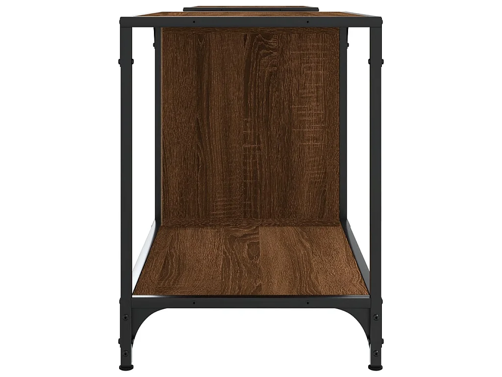 Mueble de TV madera de ingeniería marrón roble 203x37x50 cm ES88424