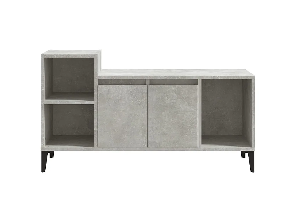 Meuble TV Gris béton 100x35x55 cm Bois d'ingénierie BE78842
