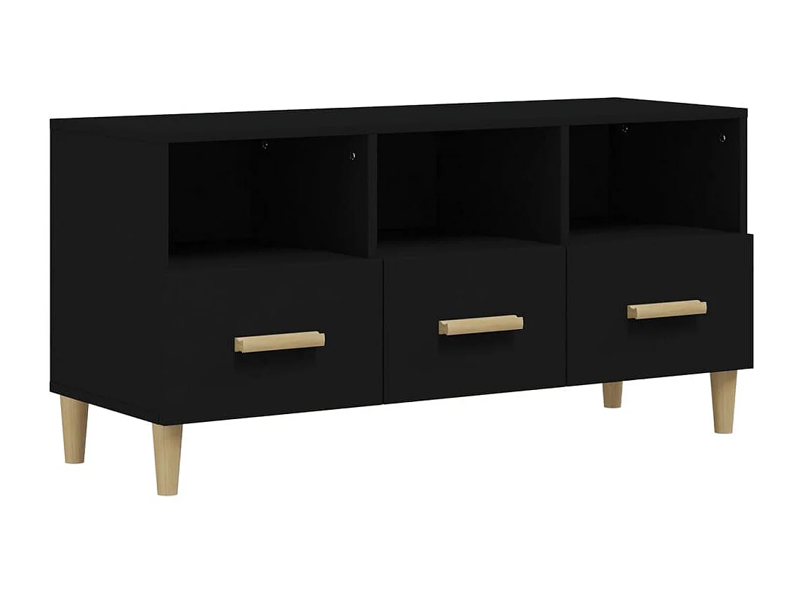 TV-Schrank,TV-Möbel Schwarz 102x36x50 cm Holzwerkstoff -gkd60268