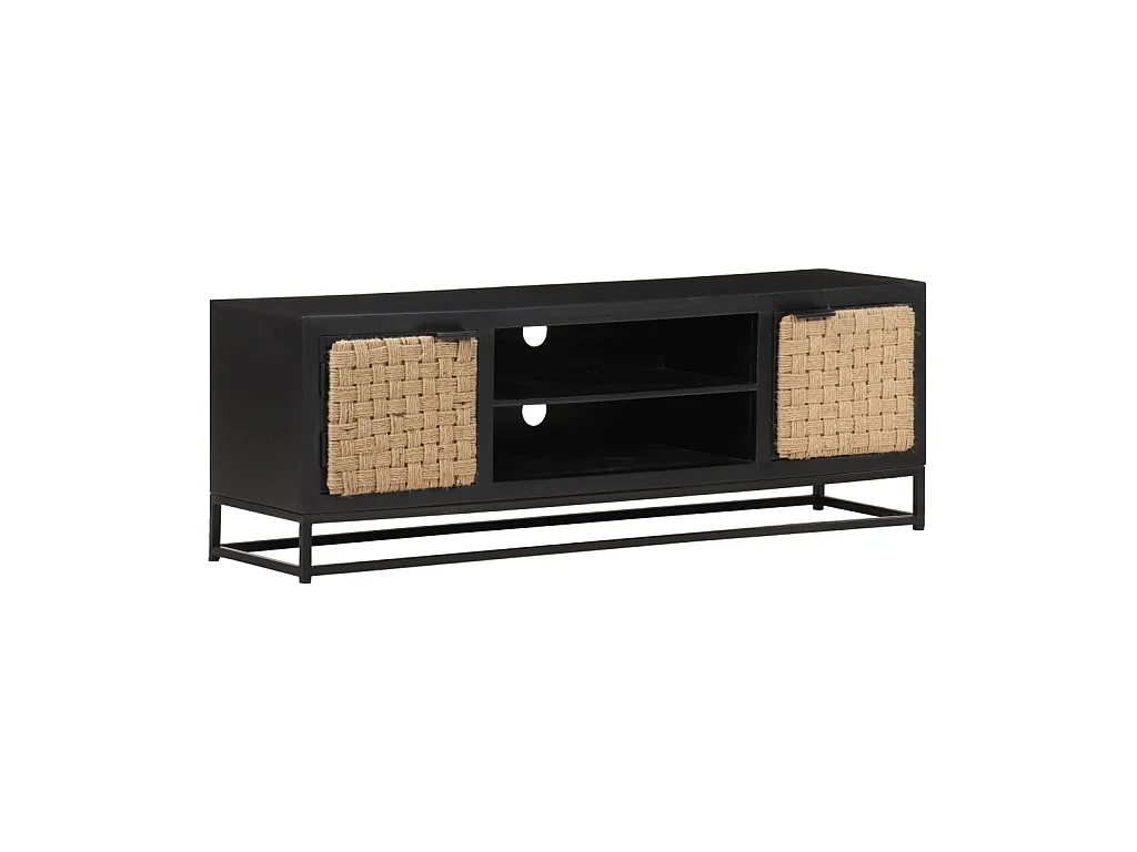 Meuble TV 120x30x40 cm Bois massif de manguier BE55137