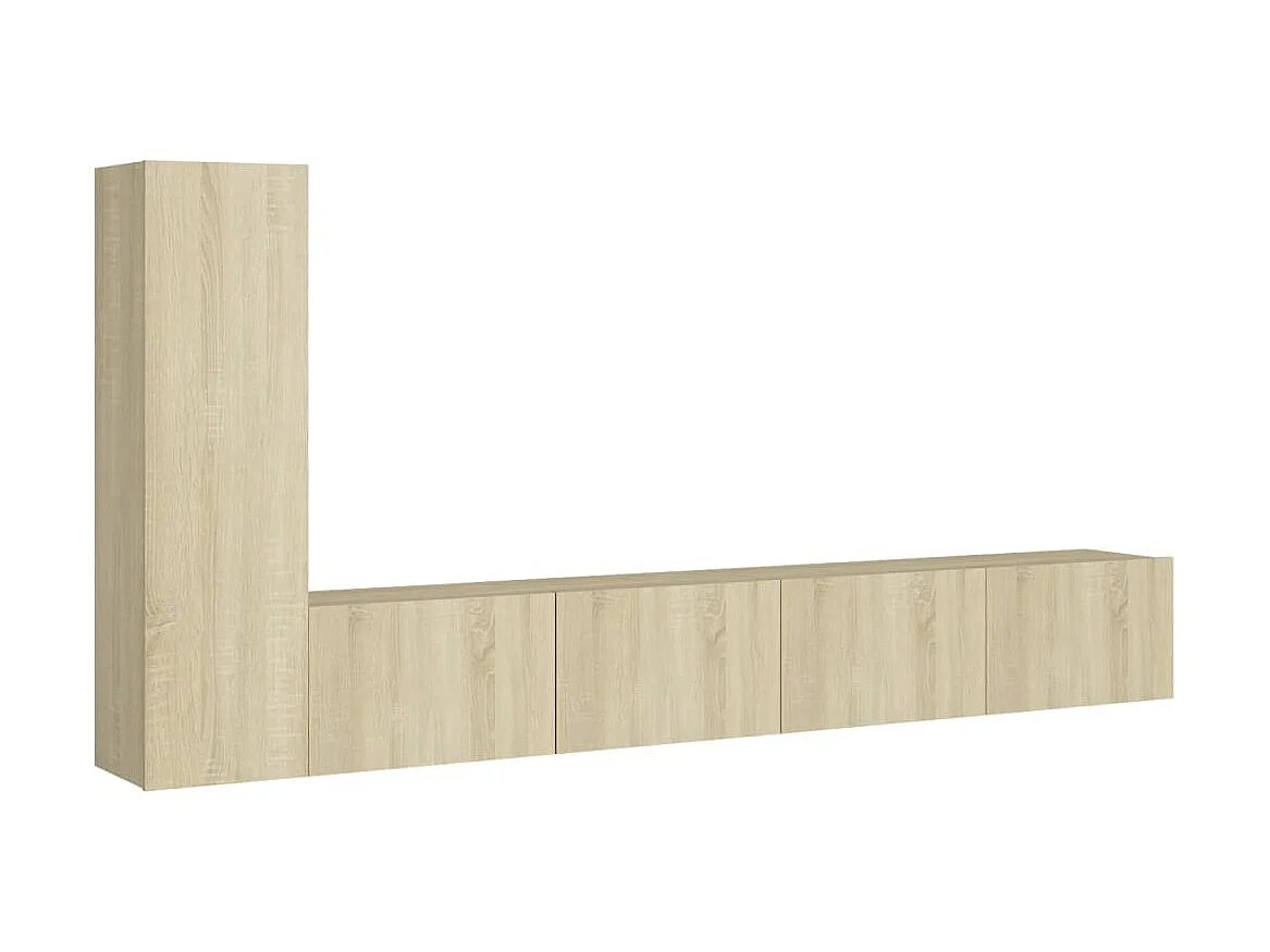 Set di Mobili Porta TV | Armadietti TV 3 pz Rovere Sonoma in Legno Multistrato