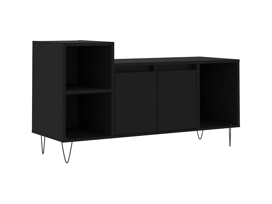 TV-Schrank,TV-Möbel Schwarz 100x35x55 cm Holzwerkstoff -gkd611496