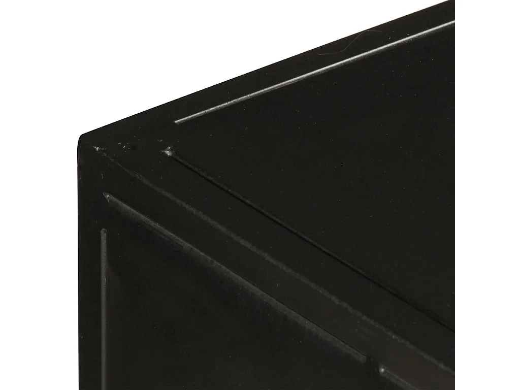 Meuble TV 90x30x40 cm Bois de manguier brut BE69718