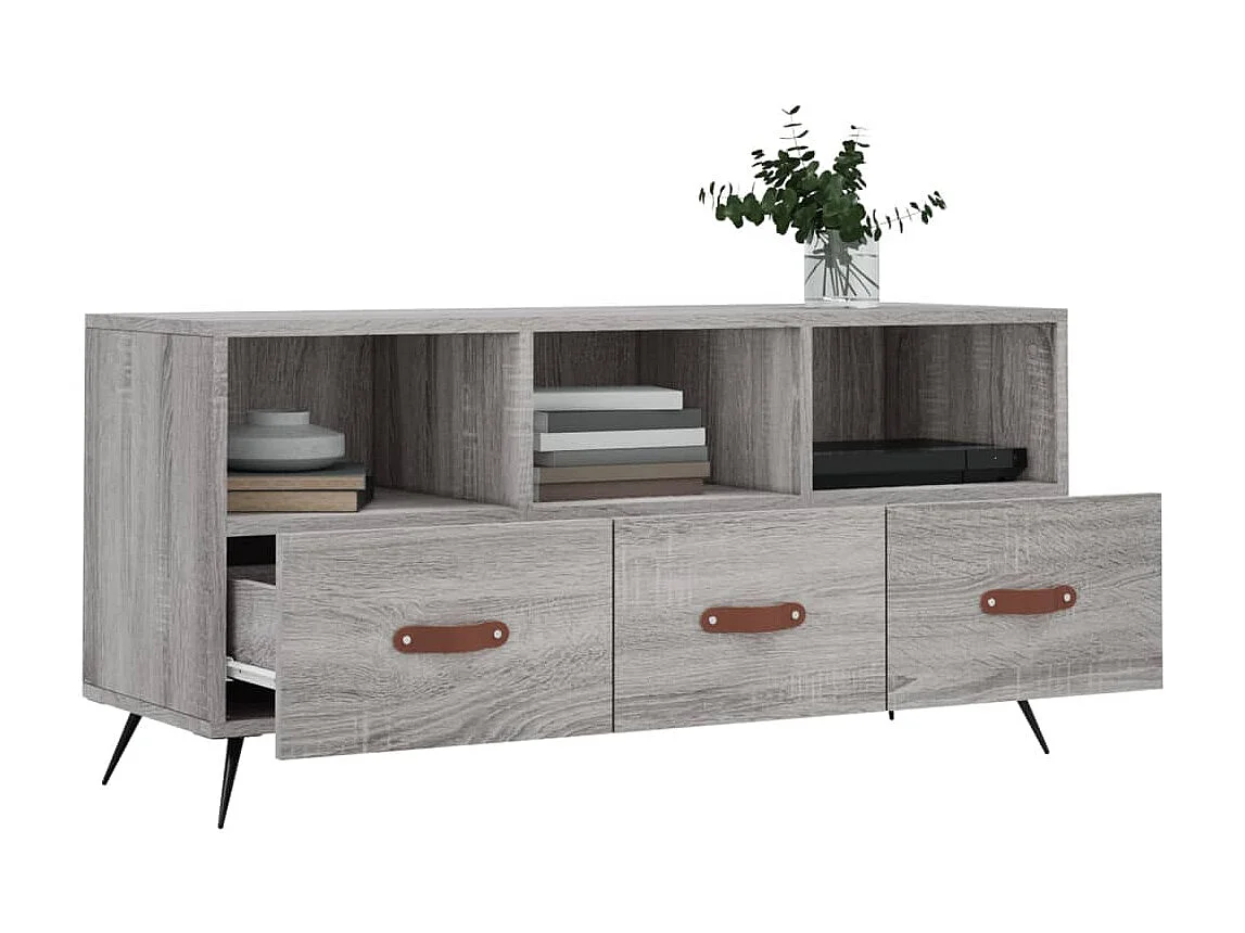TV-Schrank,TV-Möbel Grau Sonoma 102x36x50 cm Holzwerkstoff -gkd483645
