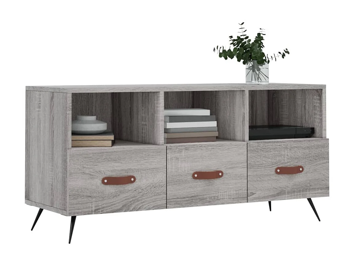 Meuble TV sonoma BEis 102x36x50 cm bois d'ingénierie BE99057
