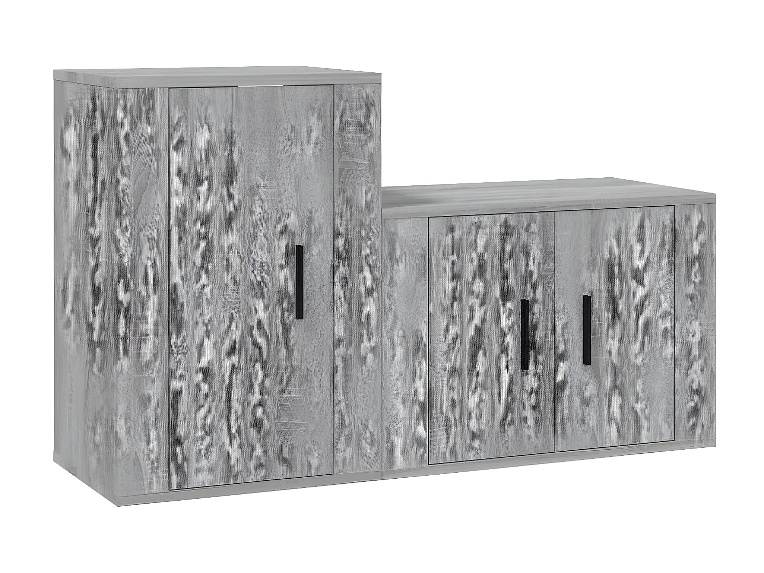 Set de muebles para TV 2 pzas madera contrachapada gris Sonoma ES78372