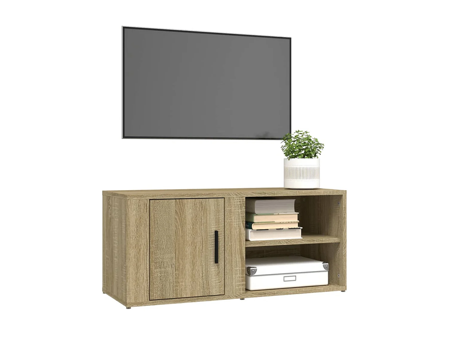 Meubles TV 2 pcs Chêne sonoma 80x31,5x36 cm Bois d'ingénierie BE66691