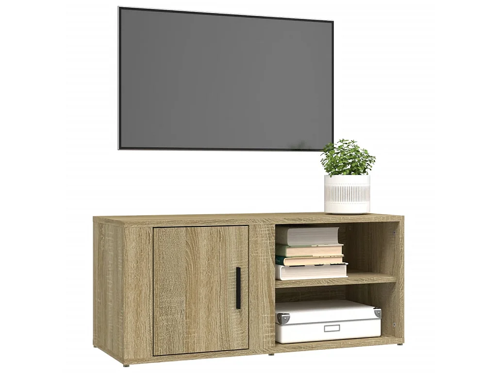 Meubles TV 2 pcs Chêne sonoma 80x31,5x36 cm Bois d'ingénierie BE66691