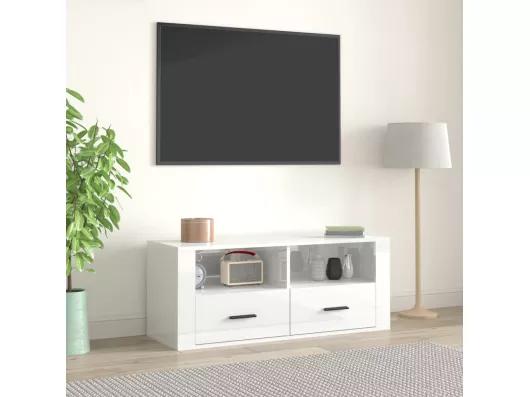 Kauf Unique TV-Schrank,TV-Möbel Hochglanz-Weiß 100x35x40 cm Holzwerkstoff -gkd748195