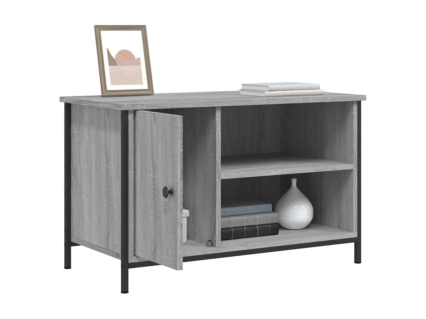 Meuble TV Sonoma BEis 80x40x50 cm Bois d'ingénierie BE31331