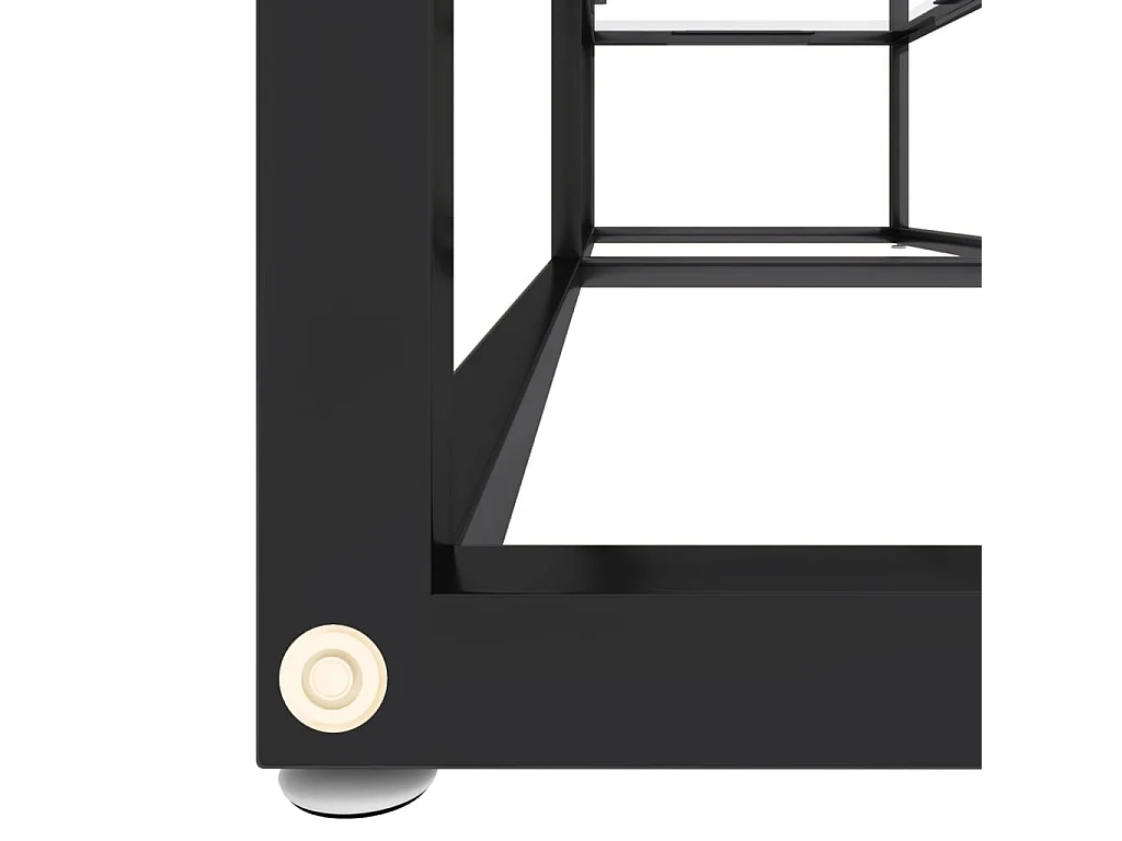 Meuble TV Transparent 140x40x40,5 cm Verre trempé BE94277