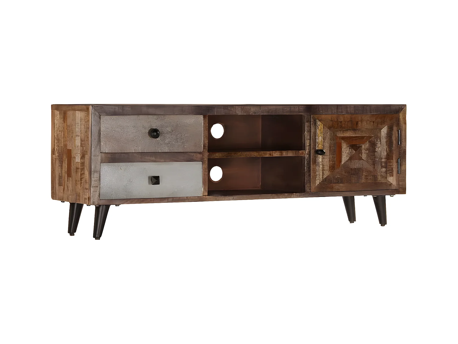Tv-meubel 118x30x40 cm massief mangohout NL453724