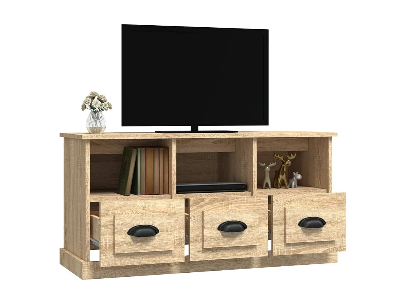 TV-Schrank,TV-Möbel Sonoma-Eiche 100x35x50 cm Holzwerkstoff -gkd383962