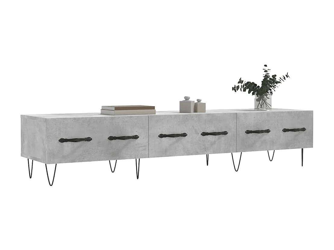 TV-Schrank,TV-Möbel Betongrau 150x36x30 cm Holzwerkstoff -gkd917989