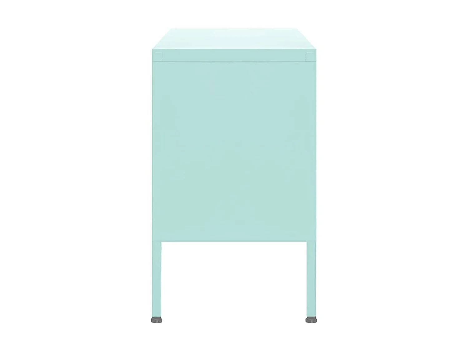 Meuble TV Vert menthe 105x35x50 cm Acier BE14370