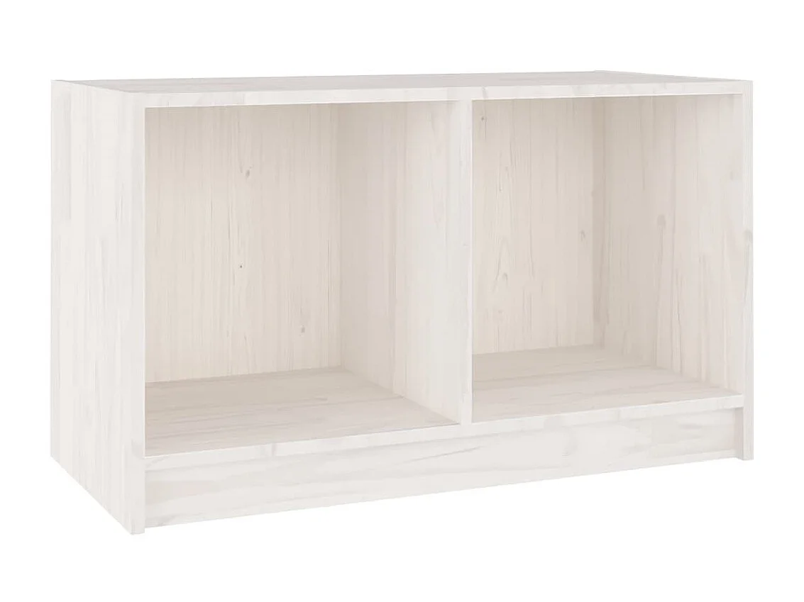 TV-Schrank,TV-Möbel Weiß 70x33x42 cm Massivholz Kiefer -gkd187111